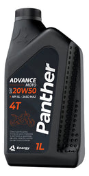 Óleo Mineral Panther 20w50 1l Para Motor De Moto 4t